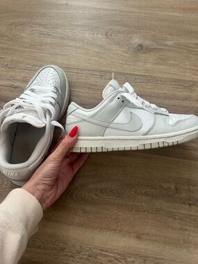Nike Women’s Low-Top Sneakers in White and Light Gray